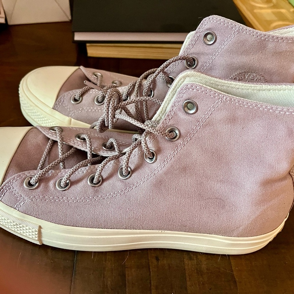 Converse Purple High-Top Platform Sneakers